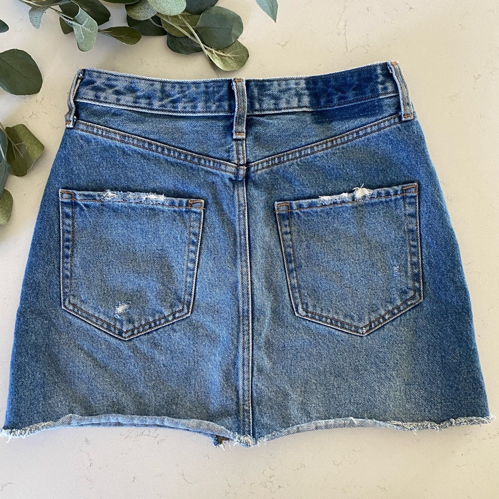 Abercrombie & Fitch Natural Rise Denim Skirt - Picture 2 of 4
